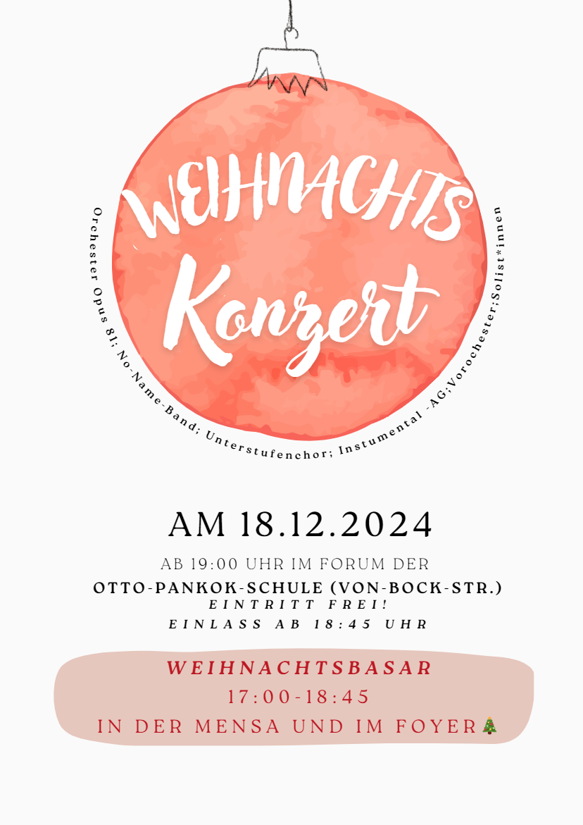 Plakat Weihnachtskonzert